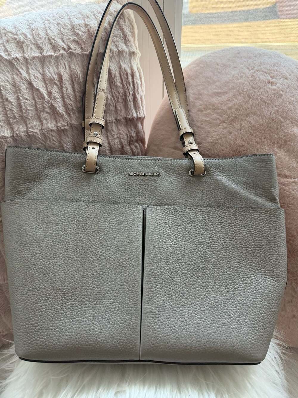 Michael Kors Bedford Medium Pebbled Leather Tote Bag